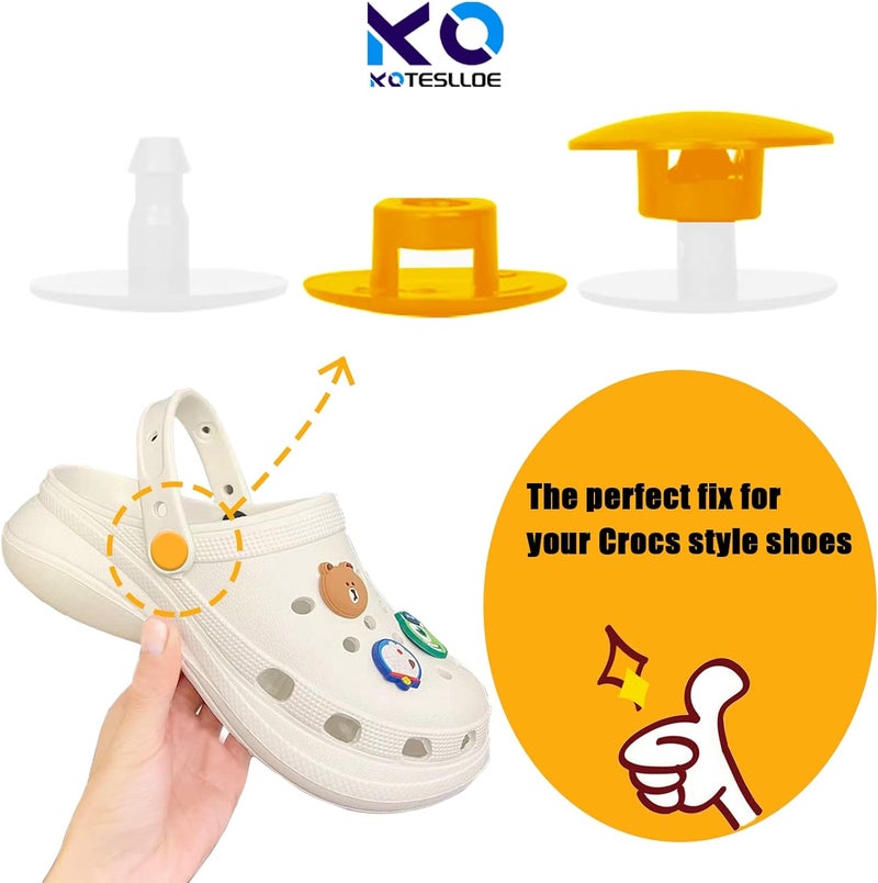 KOTESLLOE 8 Sets Replacement Rivets for Crocs, Replacement Parts for Crocs - Image 2